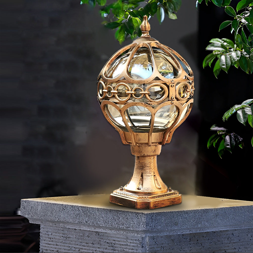 Genva Creative Ball LED European Outdoor Fence Post Lights