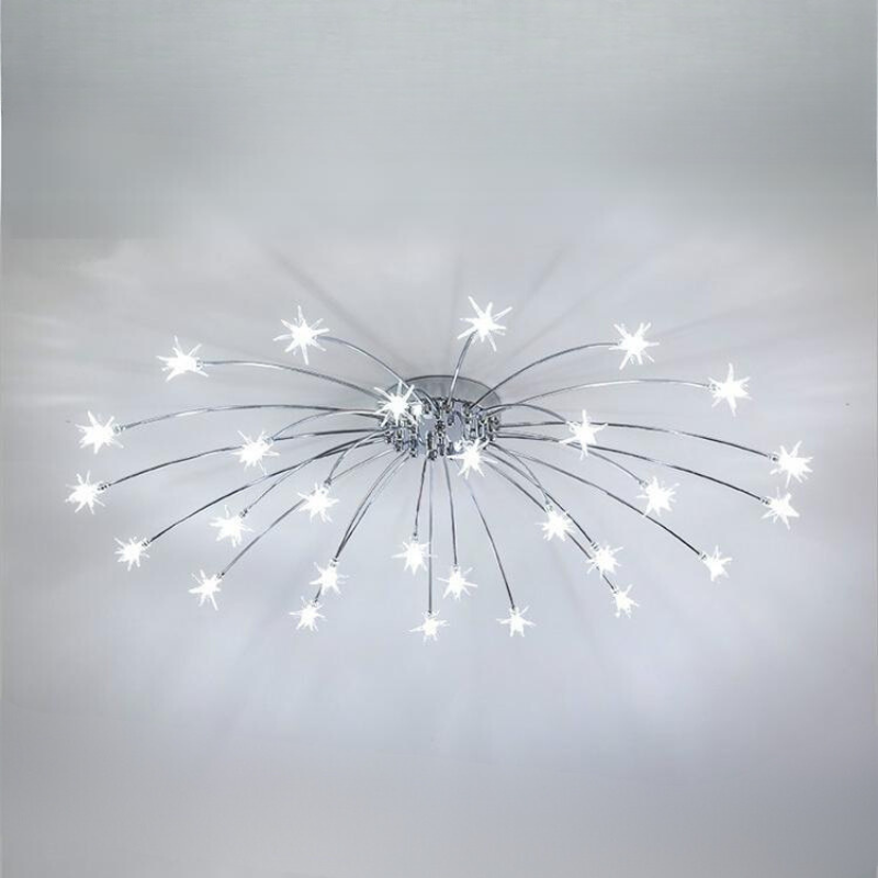 Arisha Art Deco Starry Flush Mount Ceiling Light - Neutral Decor