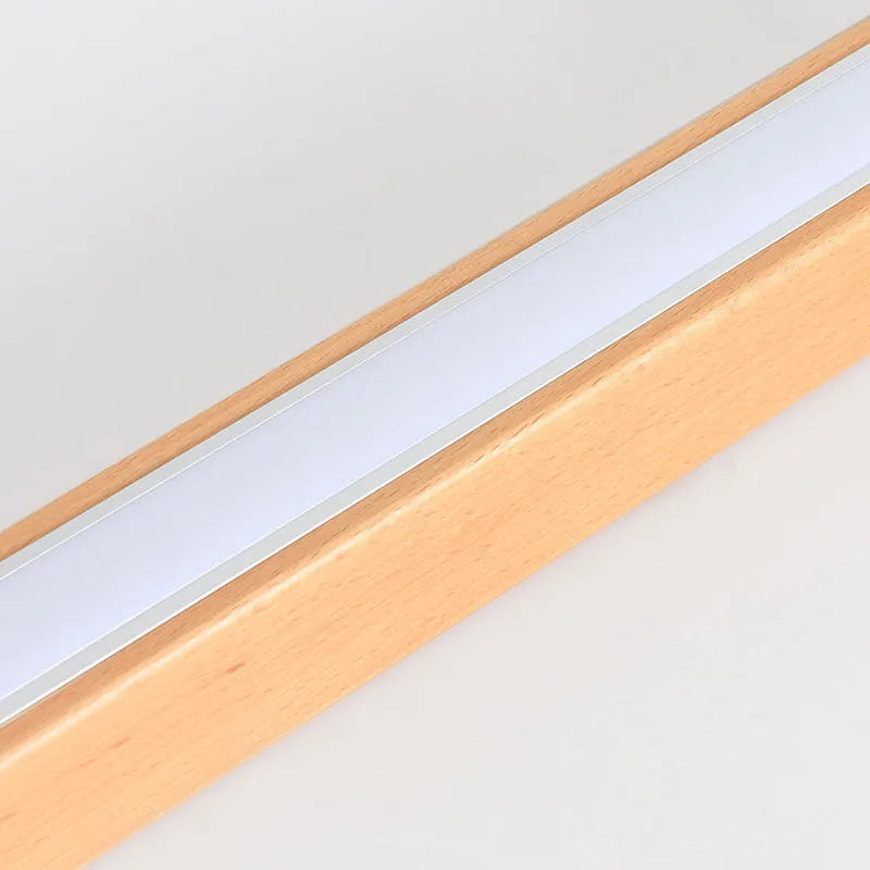 Arisha Linear Slim Ceiling Light, Wood - Neutral Decor