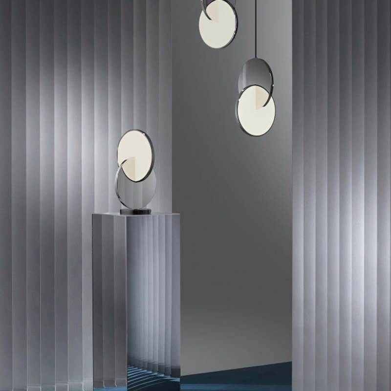 Arisha Pendant Light, Disc, Gold/Silver - Neutral Decor