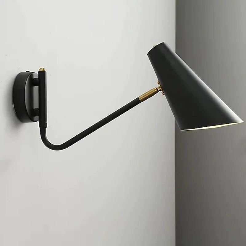 Epoch Rotatable Wall Lamp, Black & White & Gold, Bedroom - Neutral Decor