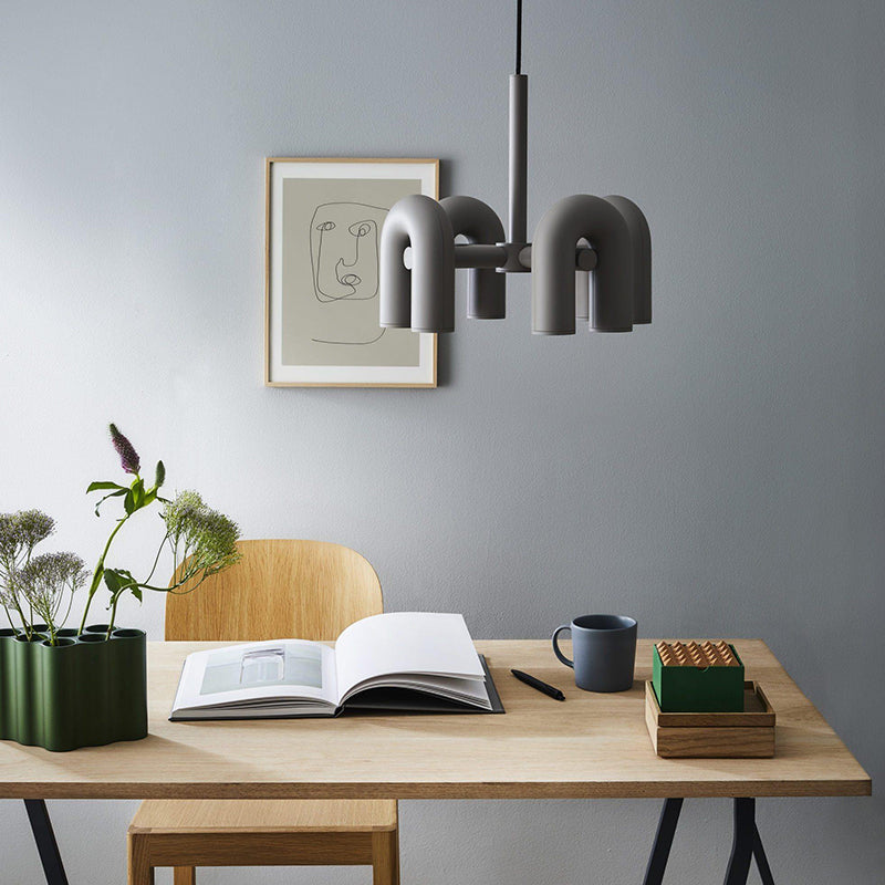 Arisha Modern Pendant Light Linear with 3 U-Shaped Light - Neutral Decor