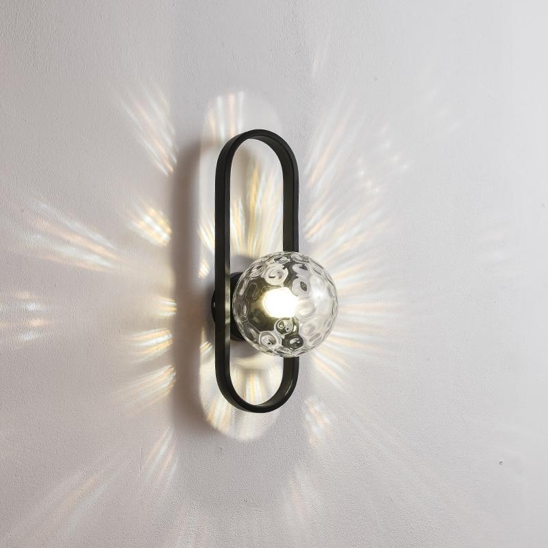 Valentina Modern Globe Bedside Wall Lamp Mount for Bedroom & Reading Room, Gold/Black - Neutral Decor