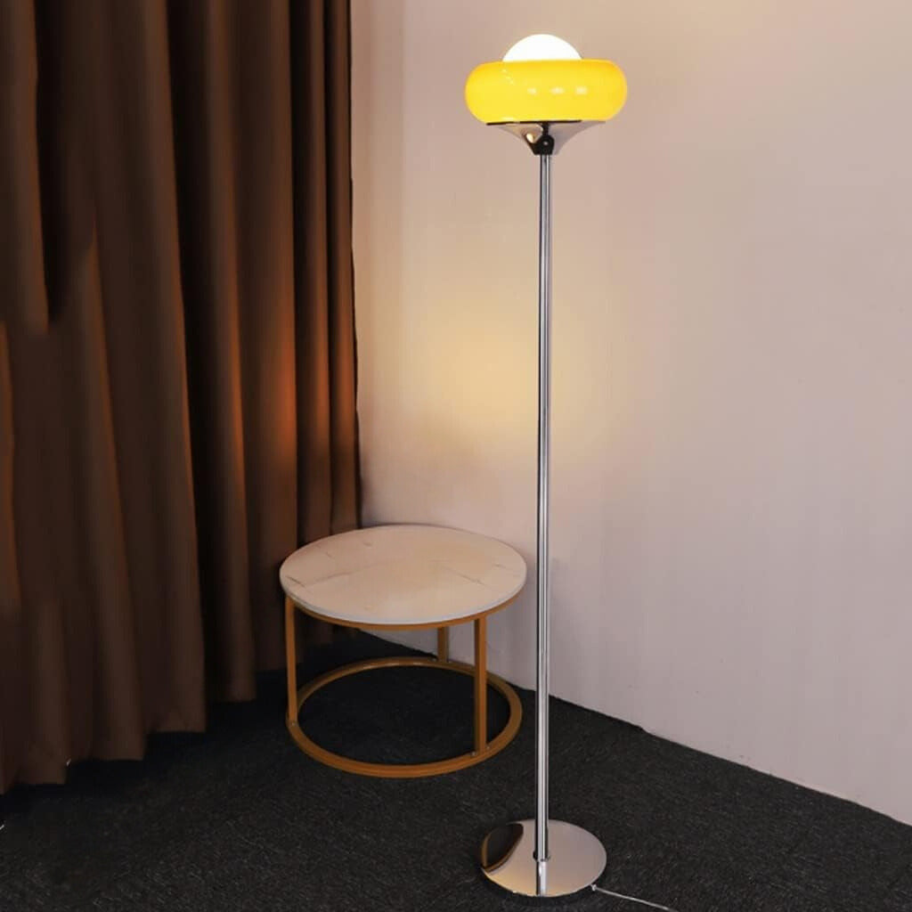 Morandi Modern Stained Glass Tall Floor Lamp - Neutral Decor