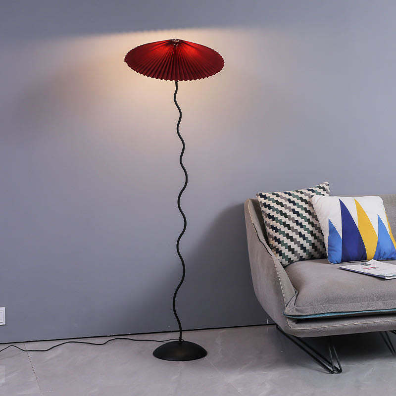 Ritta Modern Mushroom Fabric Led Floor Lamp - Neutral Decor