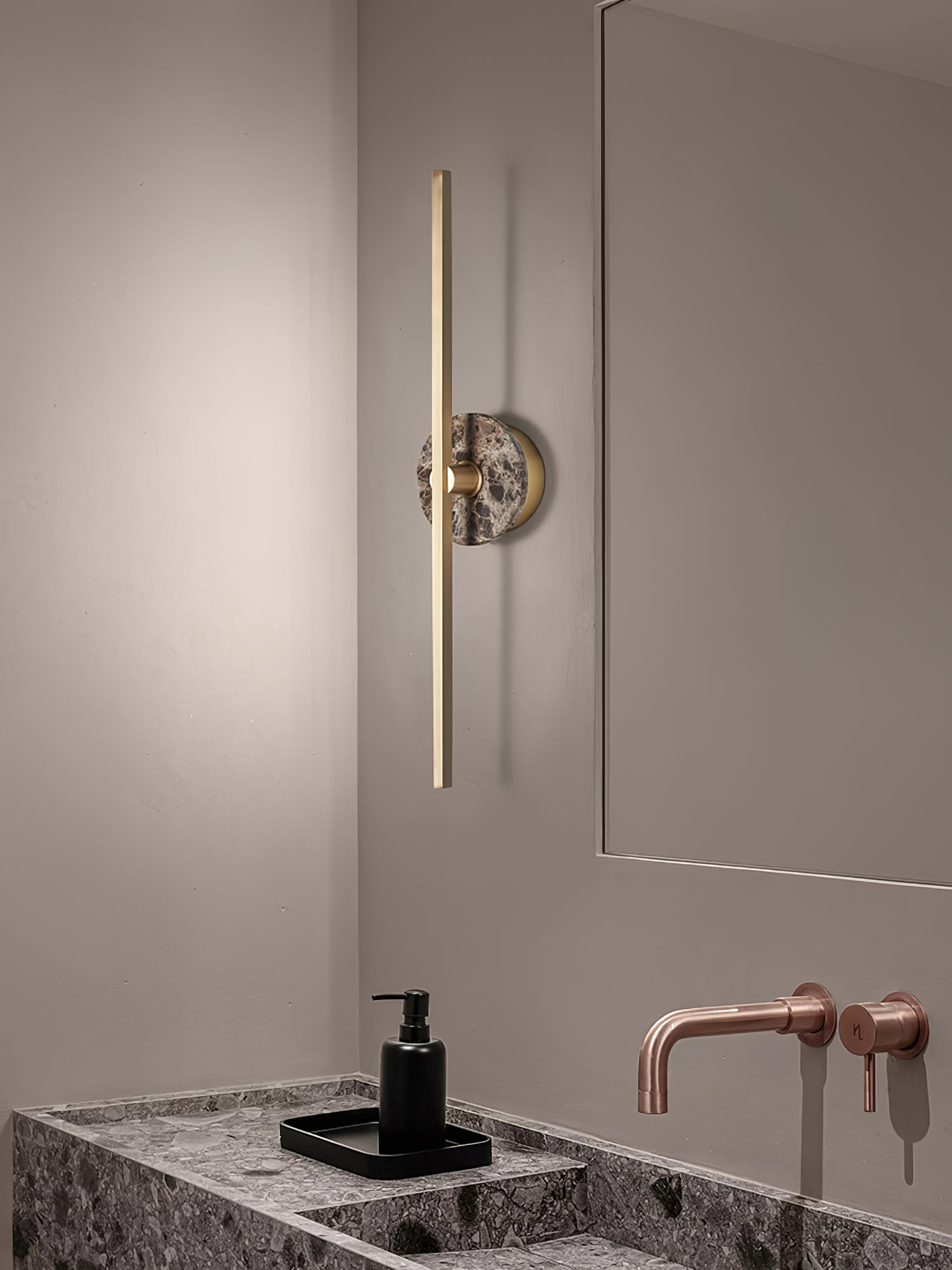 Elmarir Linear Alabaster Wall Light-Neutral Decor