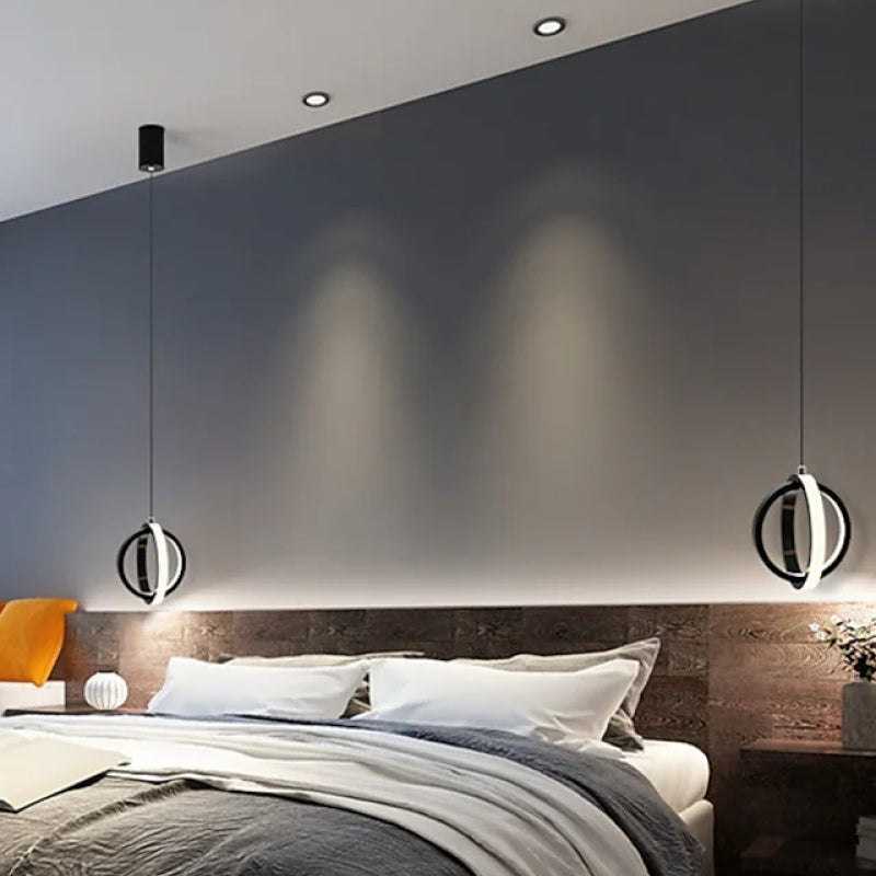 Kristy Pendant Light Spherical Modern, Metal, Black/Gold, Kitchen - Neutral Decor