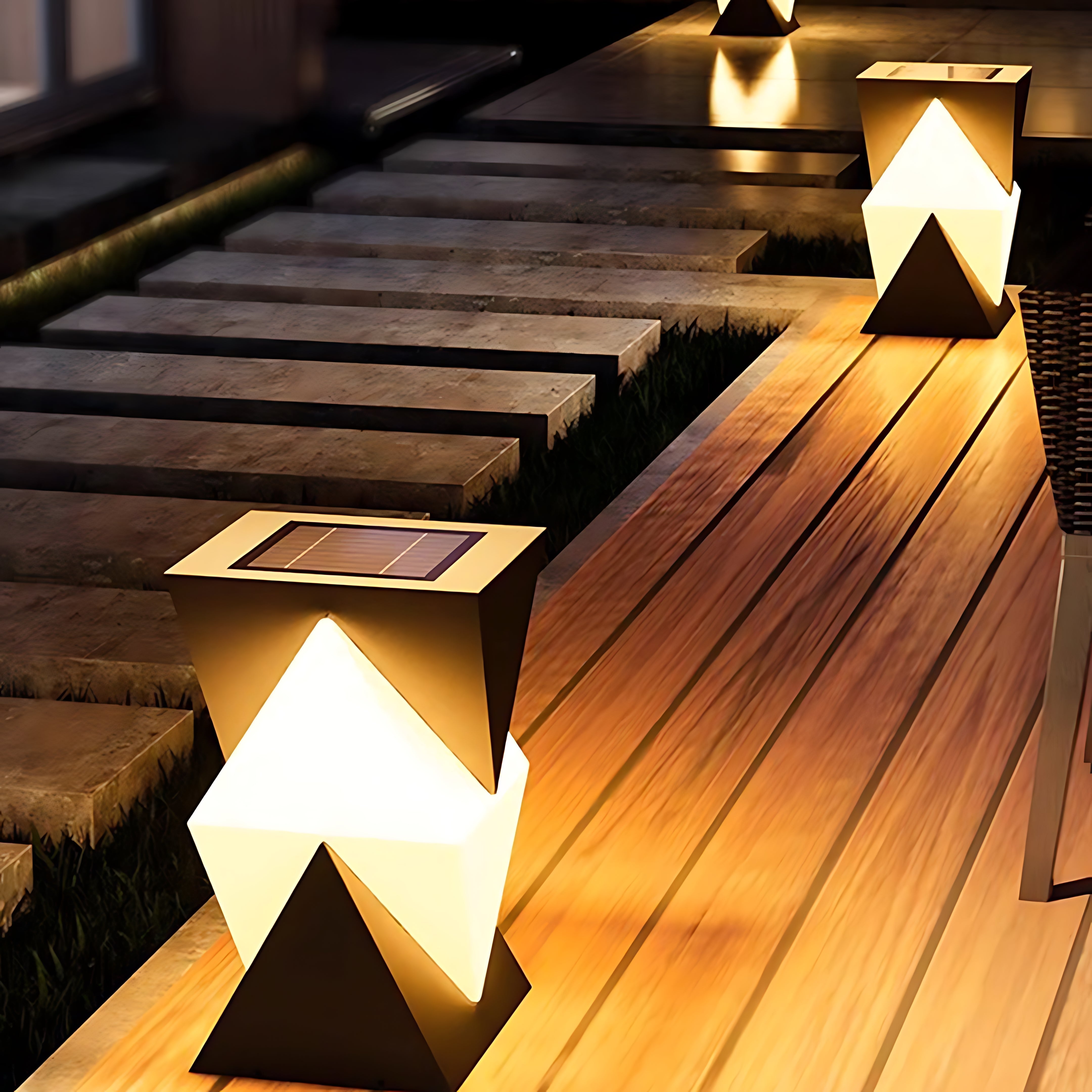 Walth Special Shaped Modern PE Outdoor Piller Light