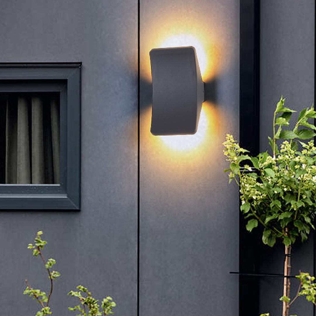 Halaay LED Waterproof Minimalist Glass Outdoor Wall Lights
