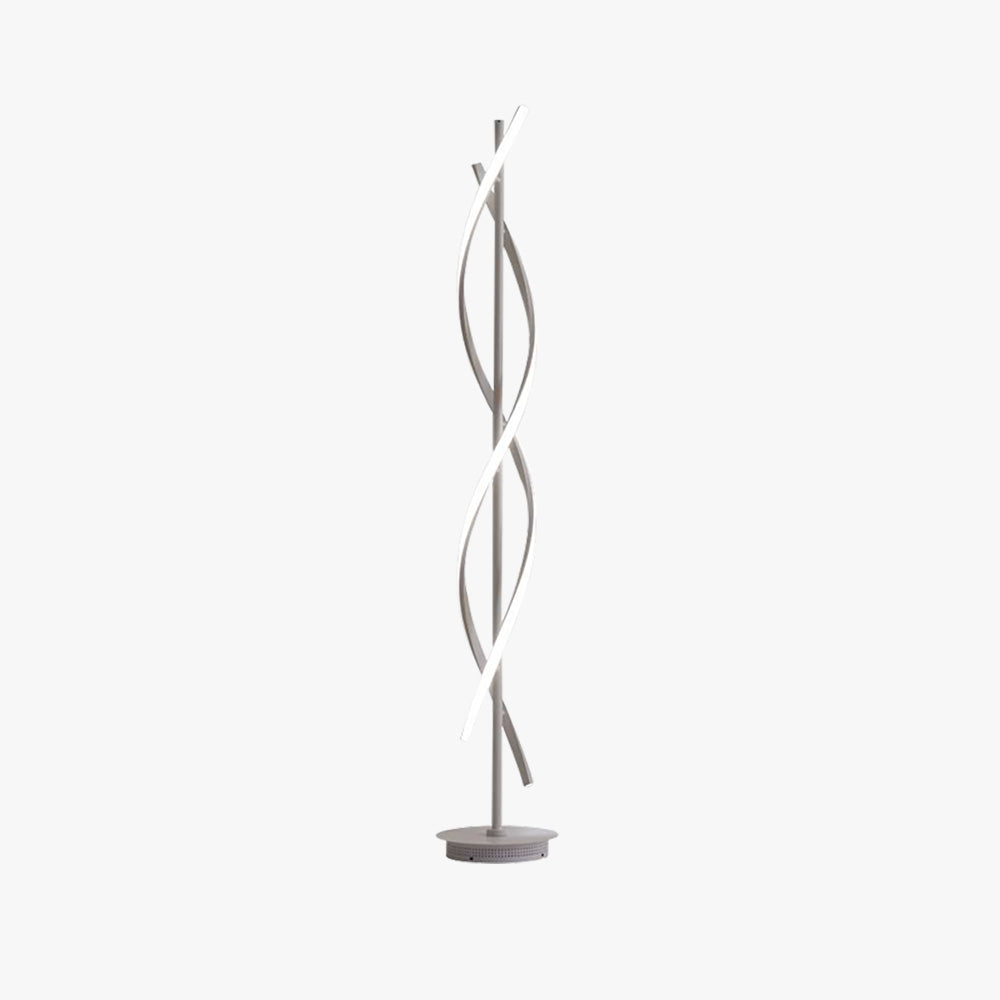 Mira Postmodern Linear Acrylic Floor Lamp, Black/White - Neutral Decor