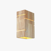Muto Wall Lamp Rectangular Minimalist, Mounted Bedside, Wood, Bedroom - Neutral Decor