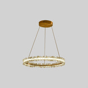 Kristy Luxury Circular Crystal Tassel Pendant Light - Neutral Decor