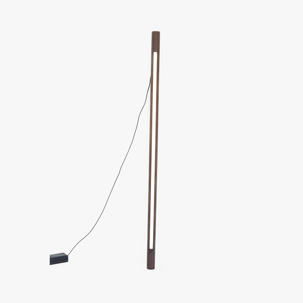 Ozawa Minimalist Linear Floor Lamp, Wood/Acrylic, Living Room - Neutral Decor