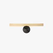 Arisha Modern Geometric Metal Wall Lamp, Black & Gold, Bedroom - Neutral Decor