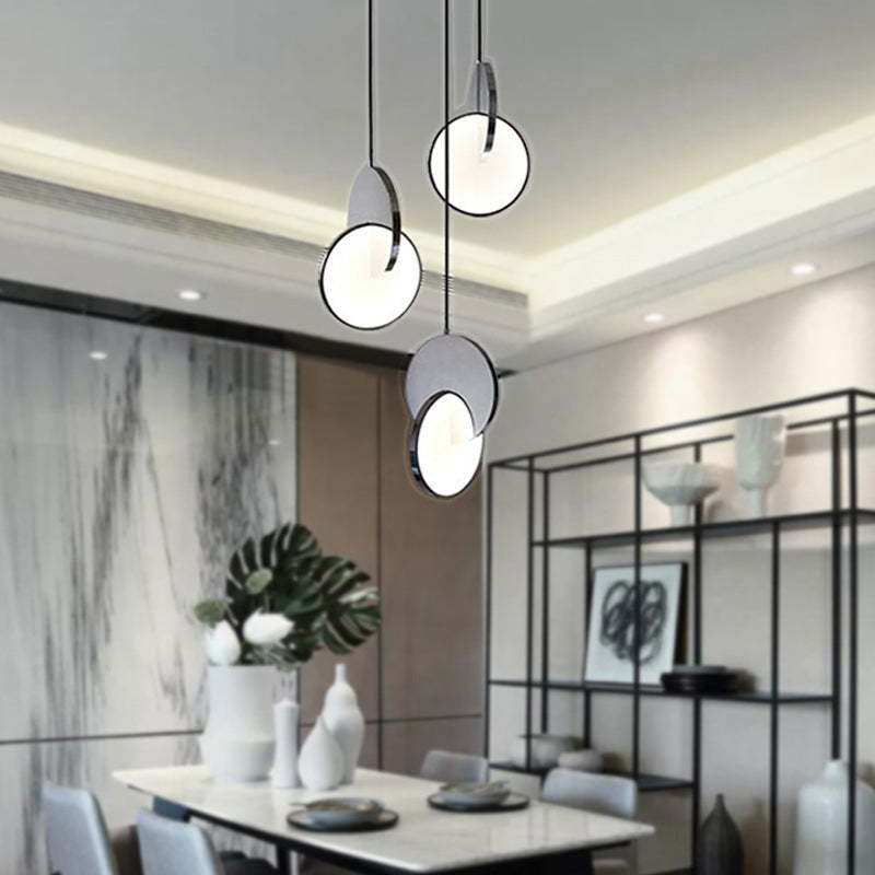 Arisha Pendant Light, Disc, Gold/Silver - Neutral Decor