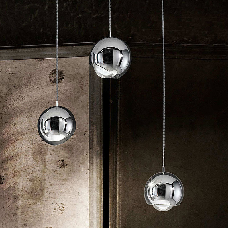 Valentina Modern Lustrous Golden Metal Ball Pendant Light - Neutral Decor
