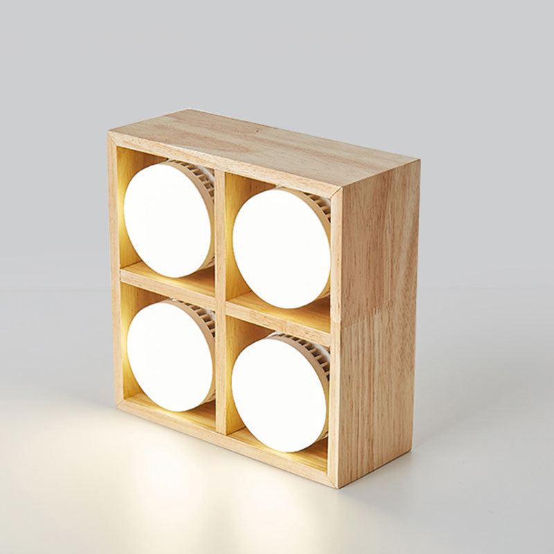 Muto Ceiling Light No Main Light, Wood - Neutral Decor