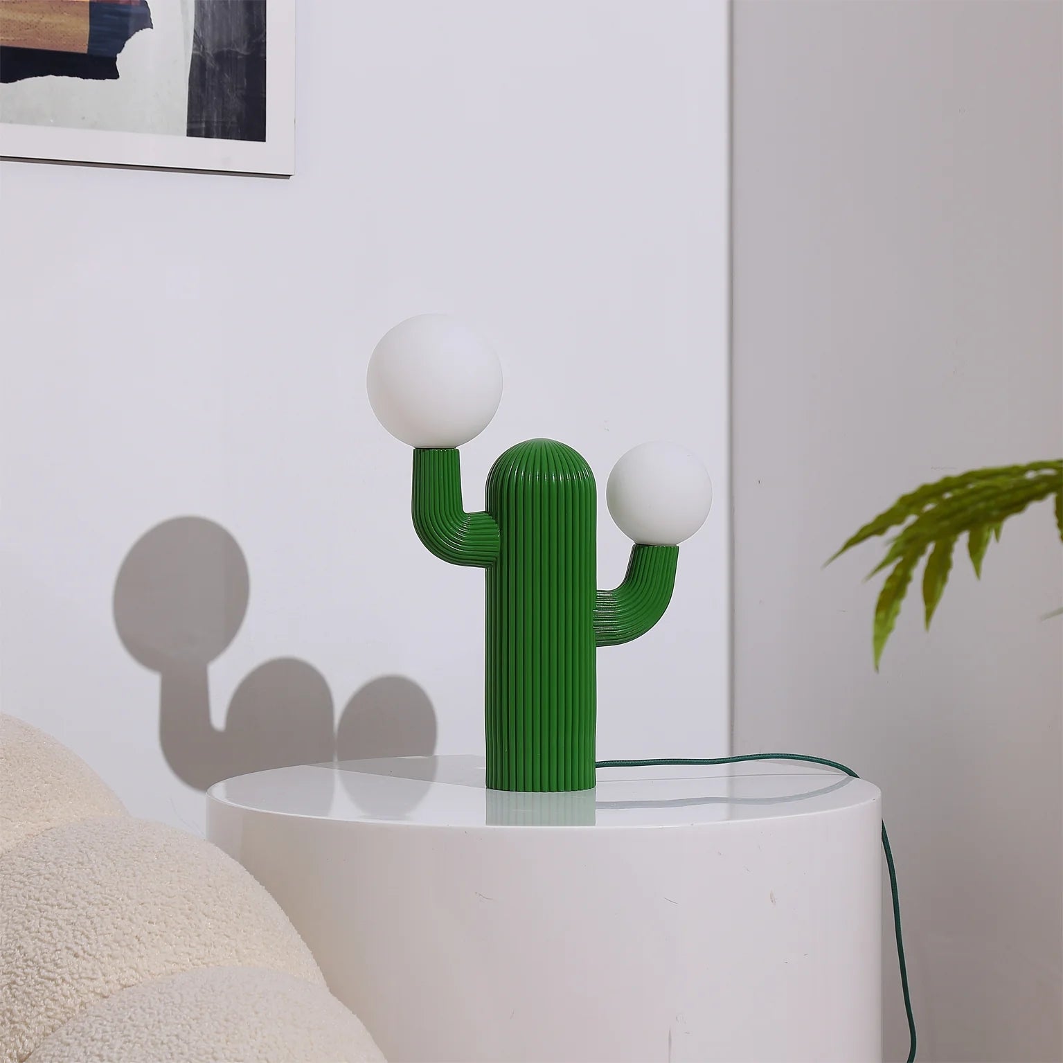 Playline Cactus Table Lamp-Neutral Decor