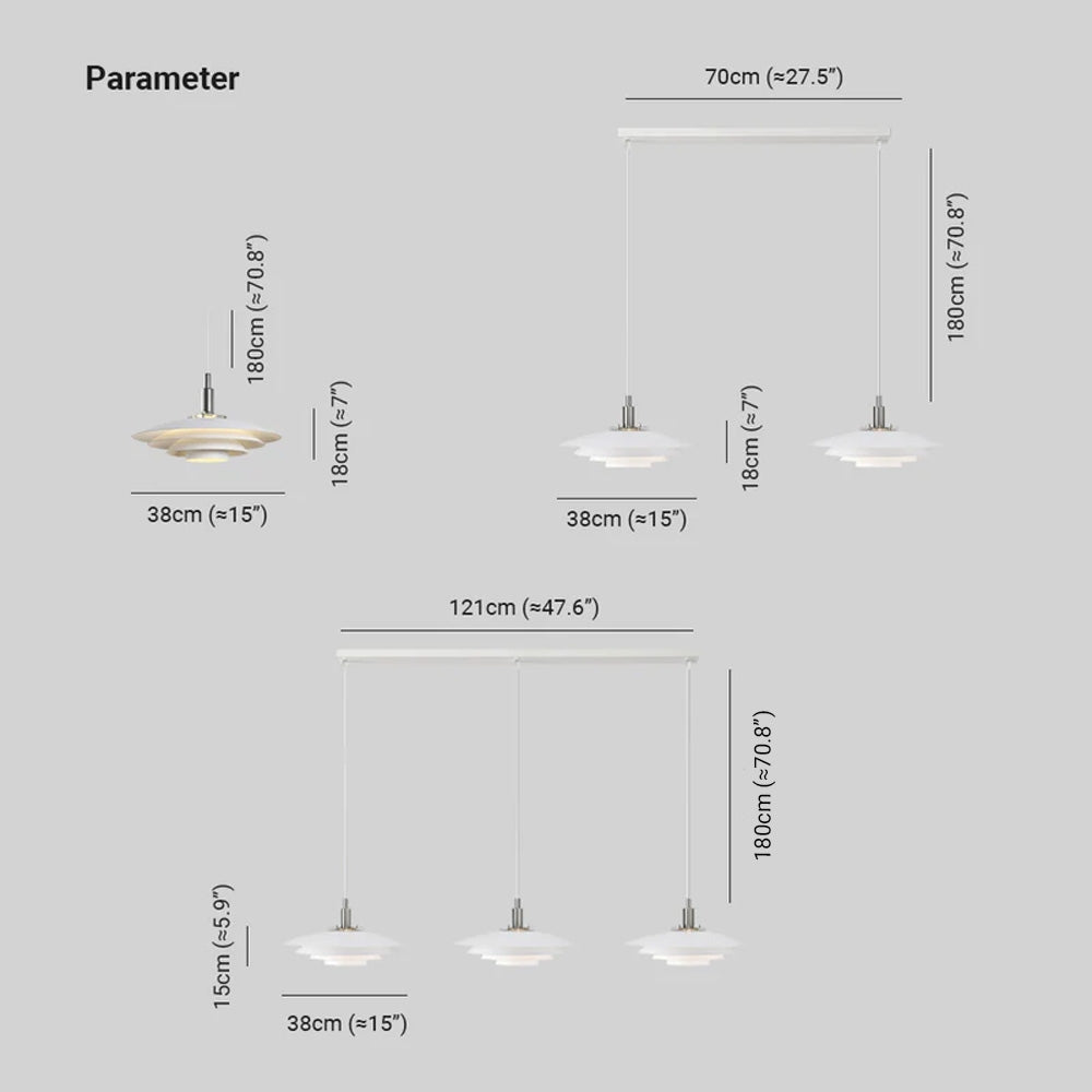 Arisha Cluster White Nordic Pendant Light - Neutral Decor