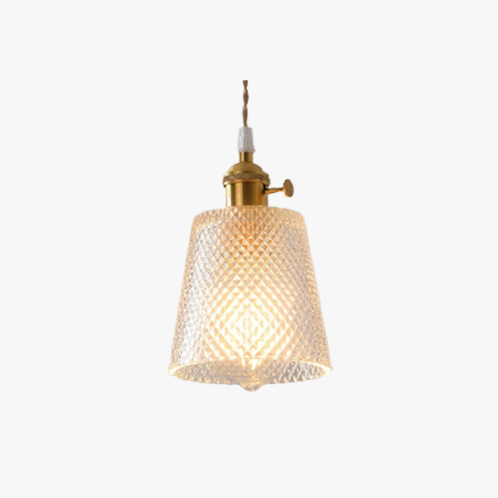 Valentina Art Deco Blown Brass & Glass Pendant Light, 7 Styles - Neutral Decor