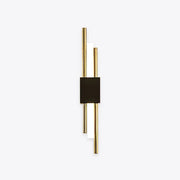 Nariq Modern Bar LED Wall Lamp, Black/Gold-Neutral Decor