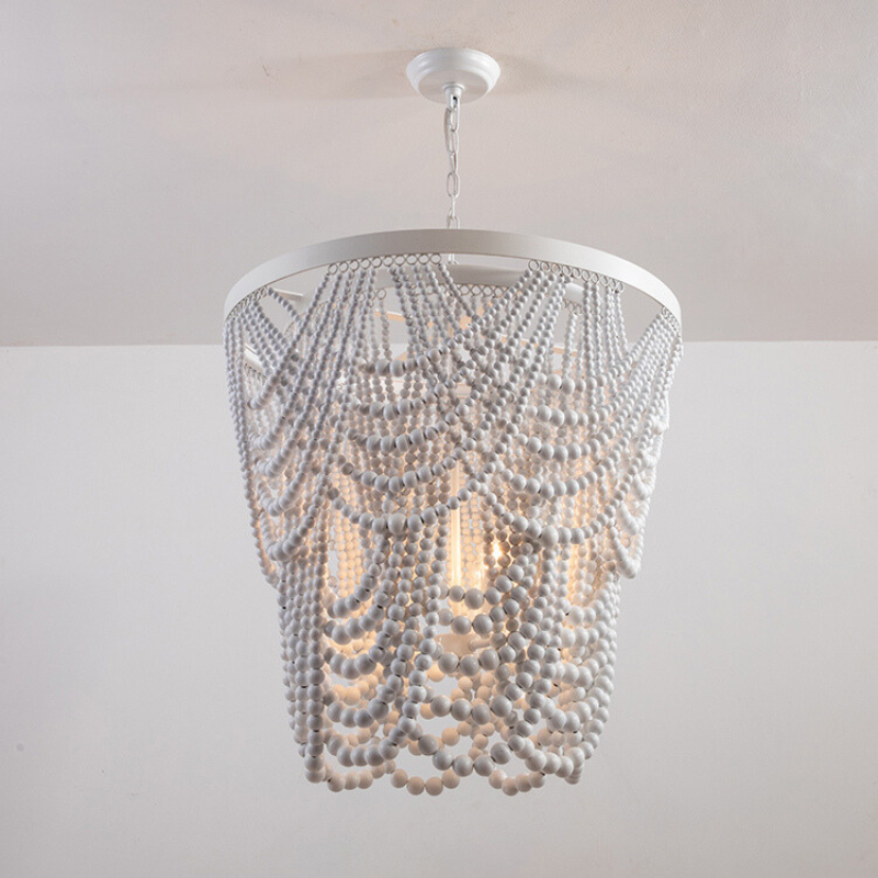 Muto Boho LED Pendant Light /Chandeliers Wood/Metal - Neutral Decor