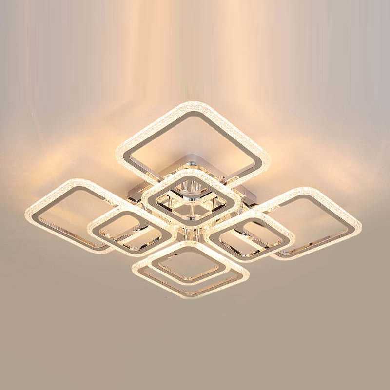 Arisha Modern Square Flush Mount Ceiling Light - Neutral Decor