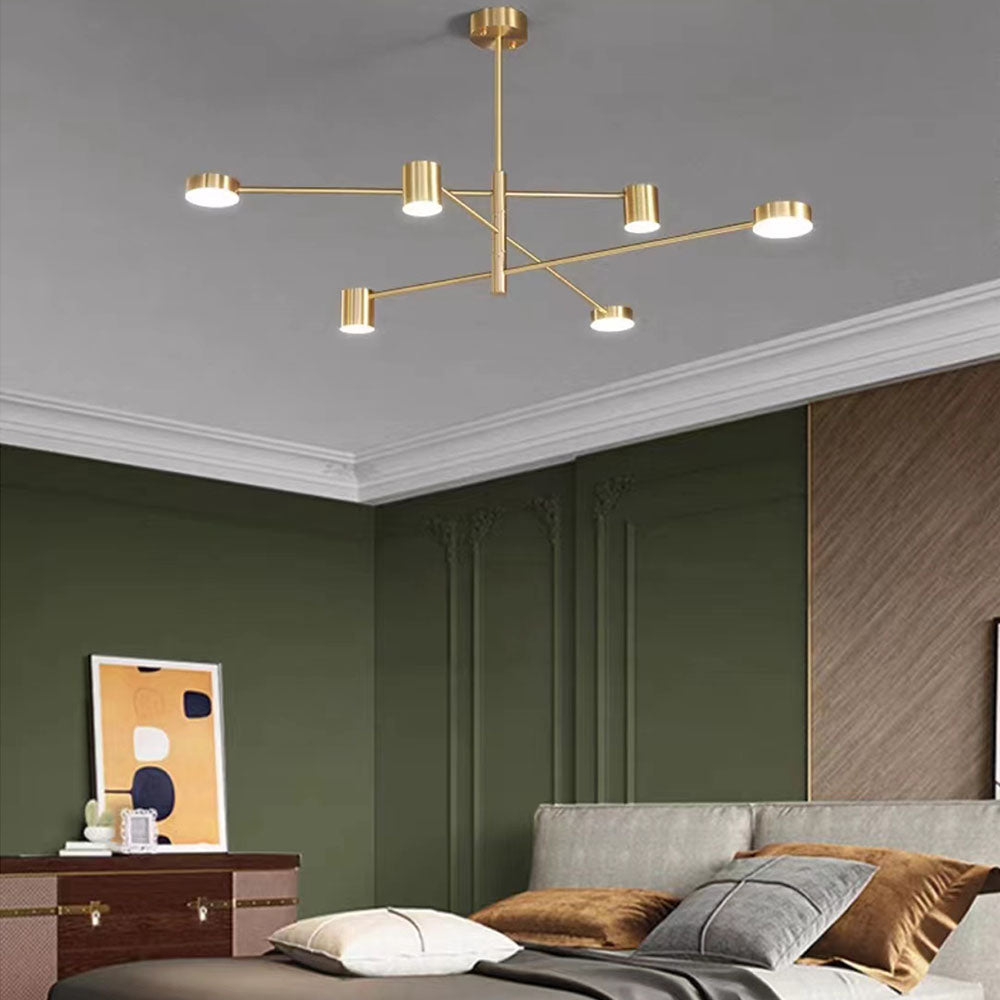 Arisha Pendant Light Branch Industrial Black/Gold, Bedroom - Neutral Decor