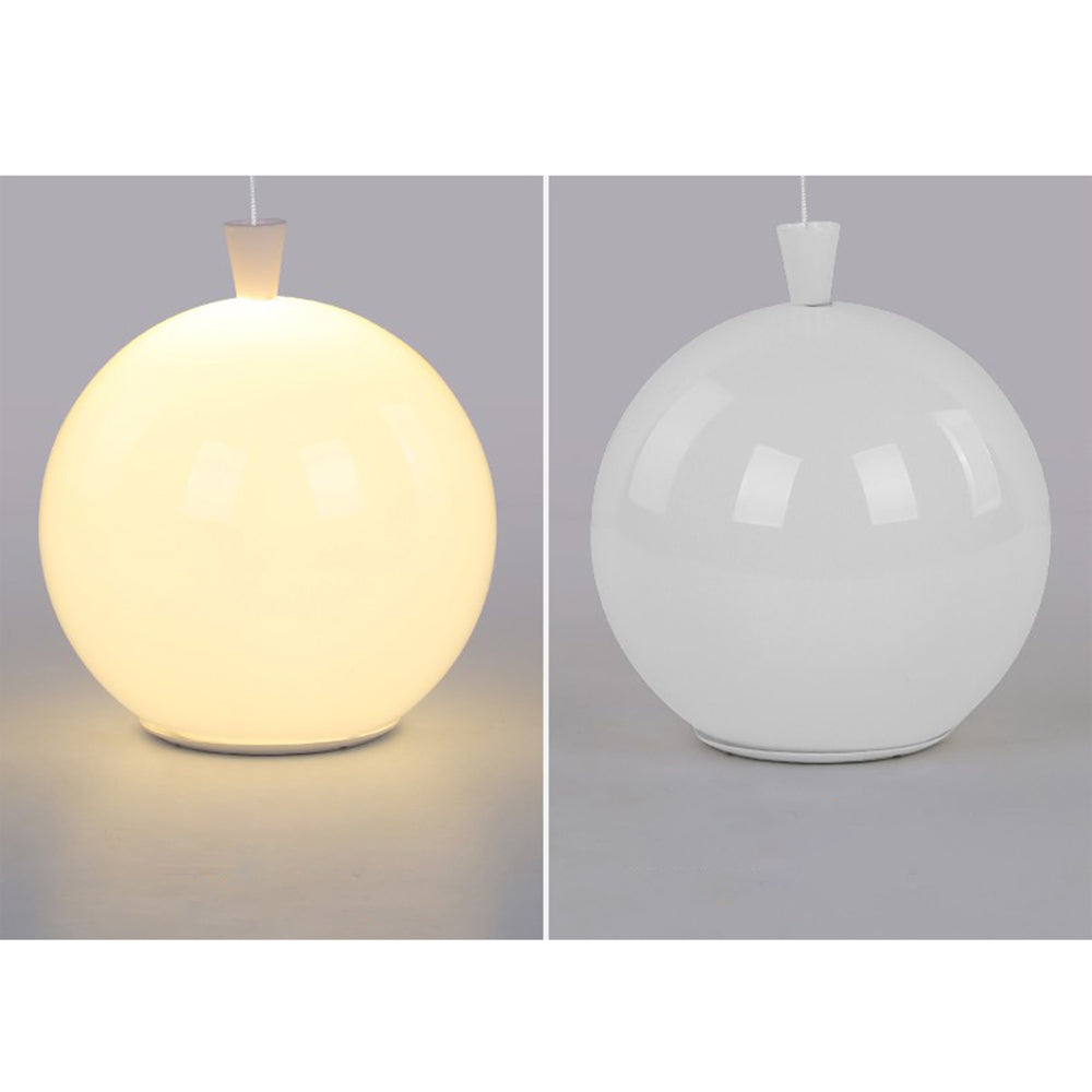 Aria Glossiness Ceiling Light Balloon Flush Mount, Bedroom - Neutral Decor
