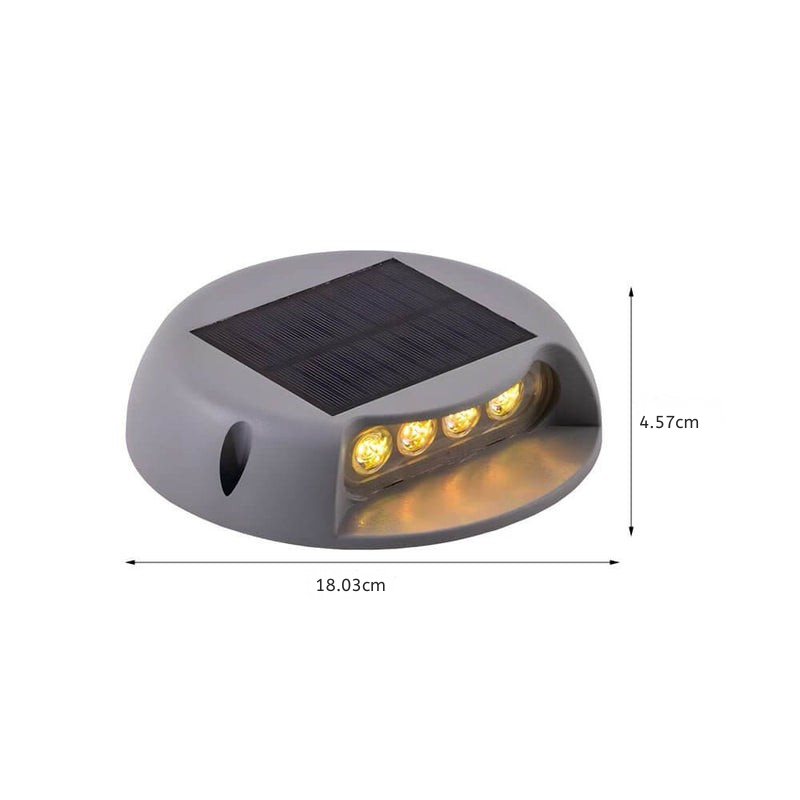 Enduran Round Solar LED Step/Deck ABS Outdoor Light