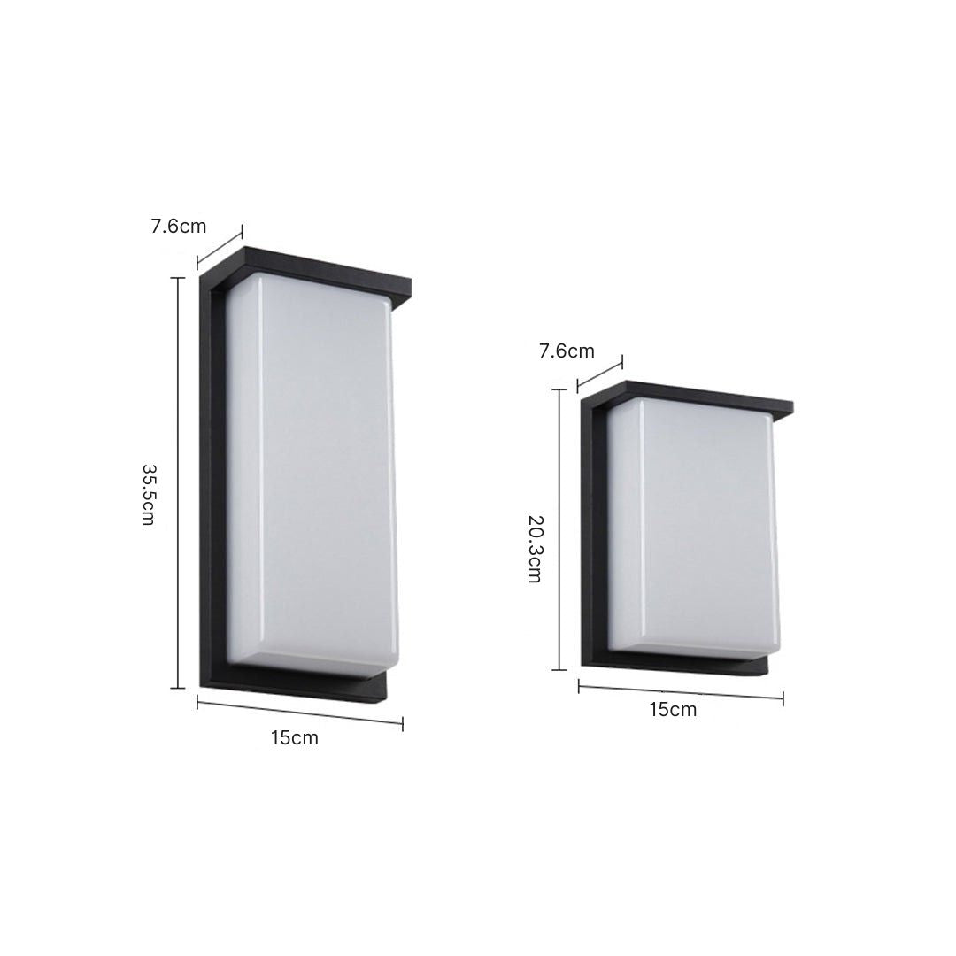 Heather LED Rectangular Die-Cast Outdoor Sconce