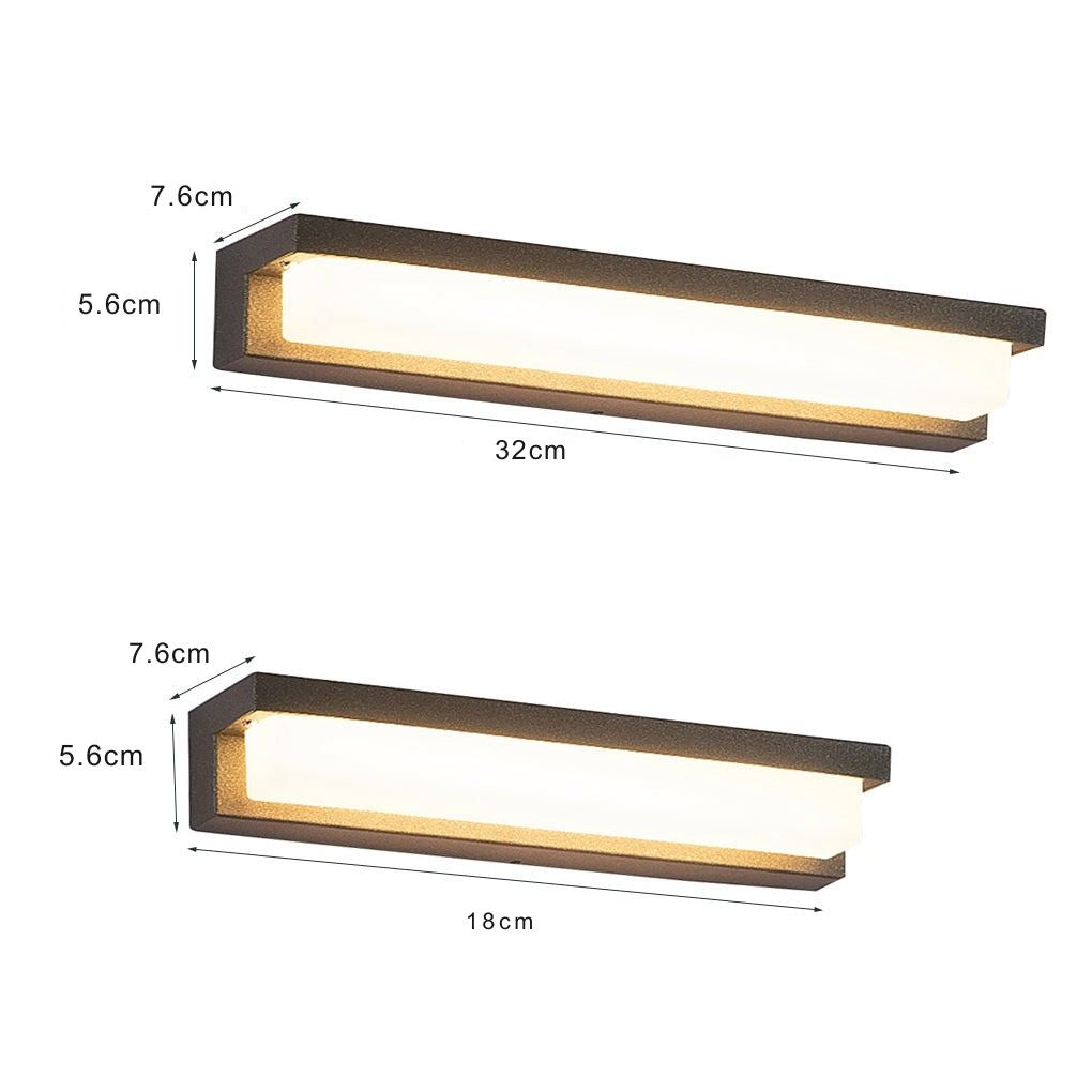 Jun Contemporary Stainless Steel Outdoor Wall Light