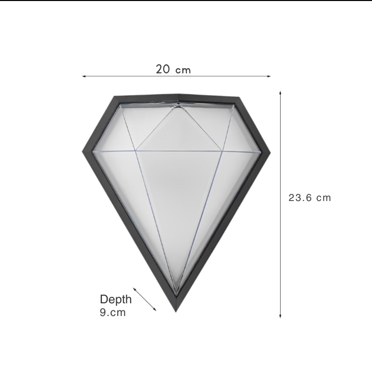 Timhea Creative Geometric LED Outdoor Wall Lamp