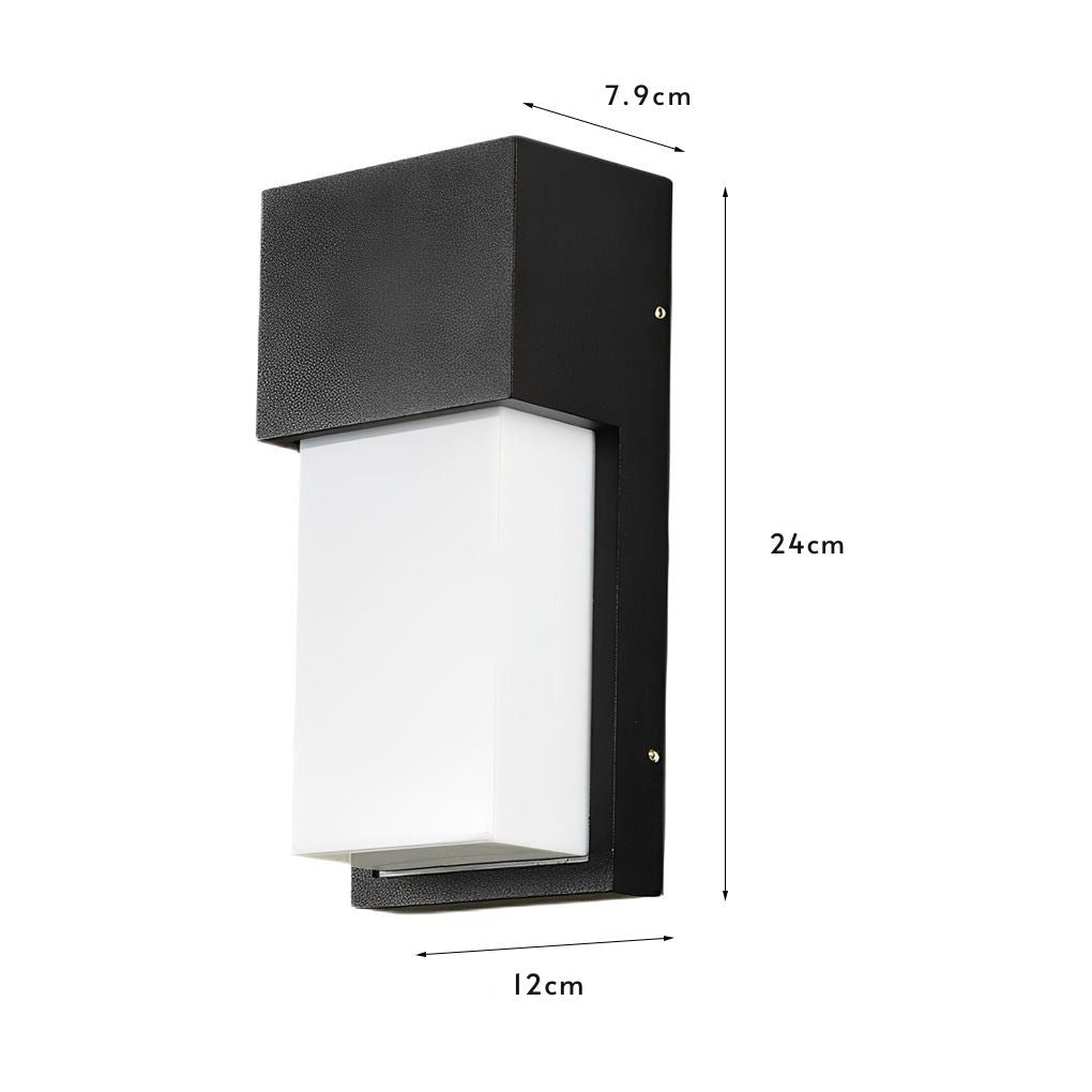 Mona Rectangular LED Modern Outdoor Wall Light Fixture