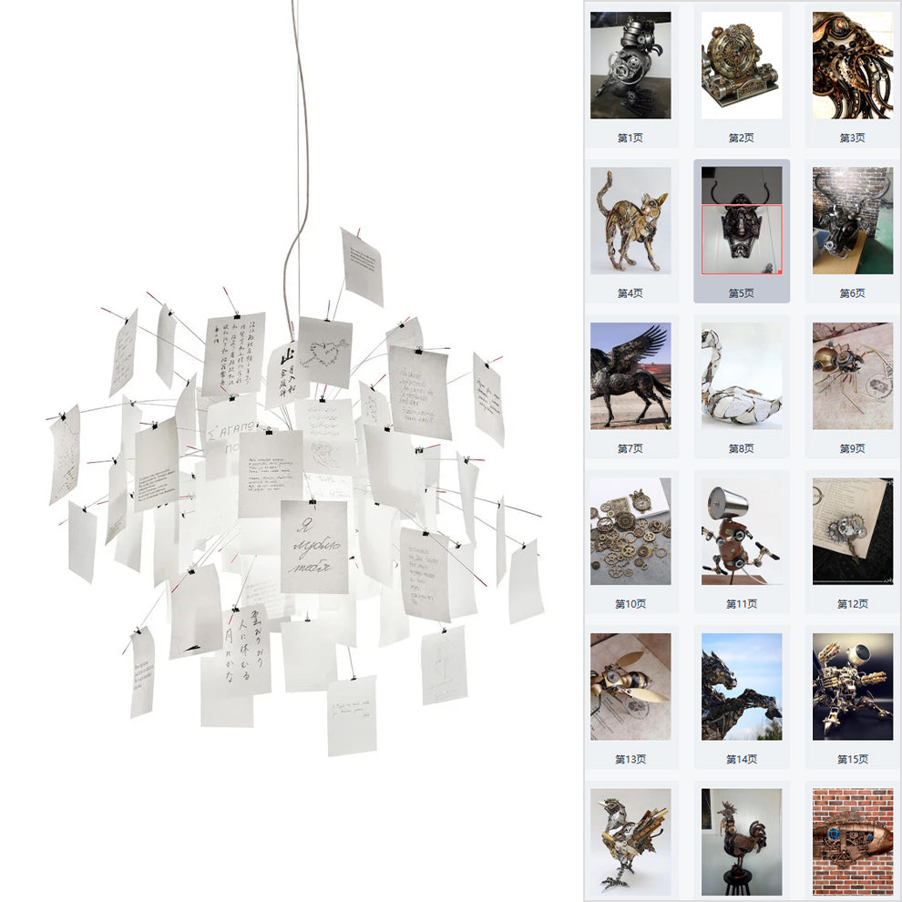 Ortheen Paper Chandelier