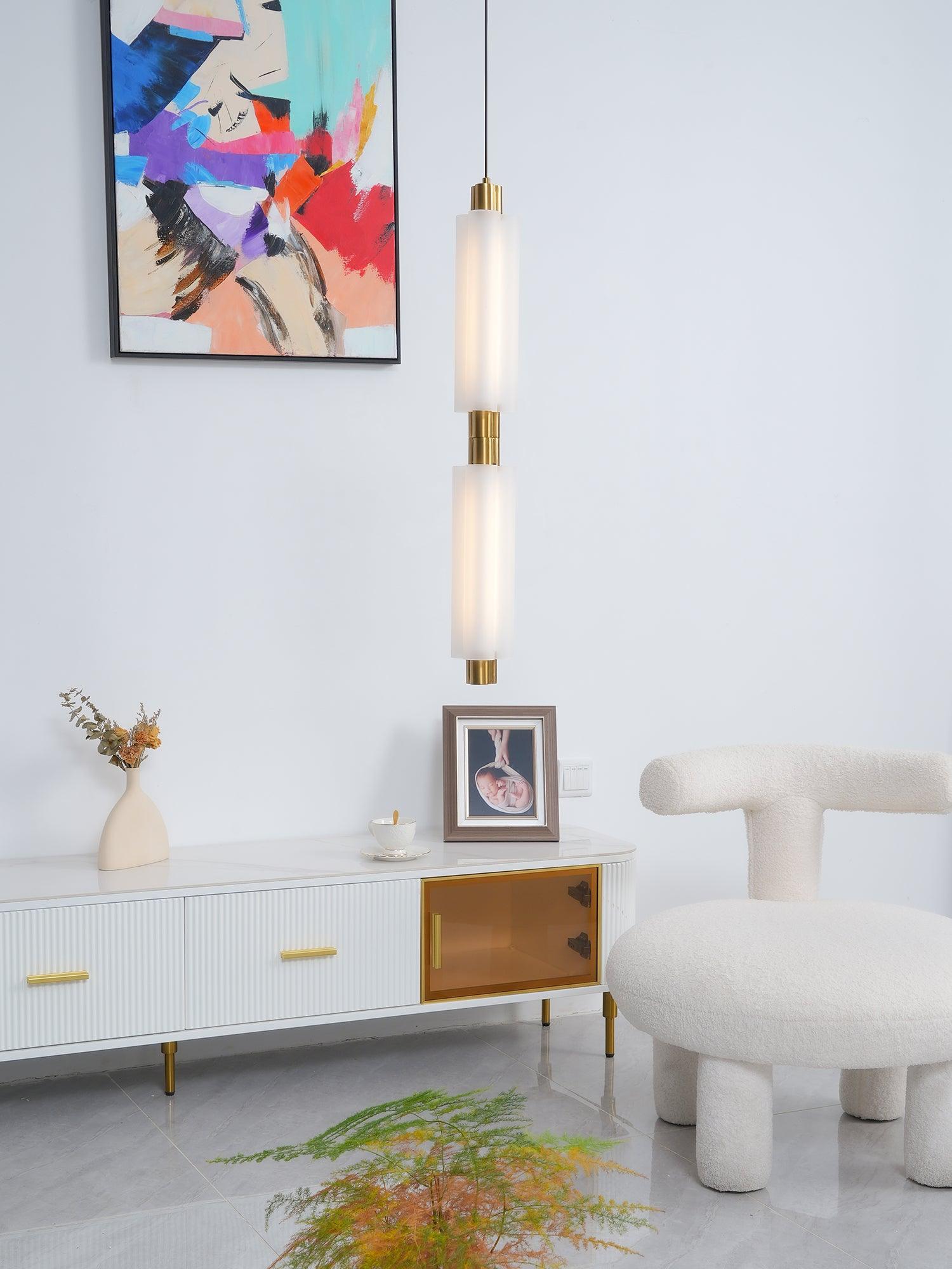 Boriel Acrylic Industrial Pendant Light-Neutral Decor