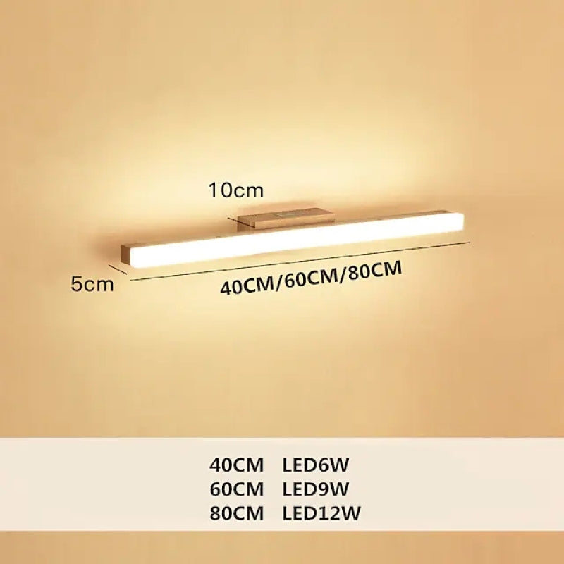 Arisha Modern Minimalist Linear Wooden Wall Lamp, Wood/Walnut - Neutral Decor