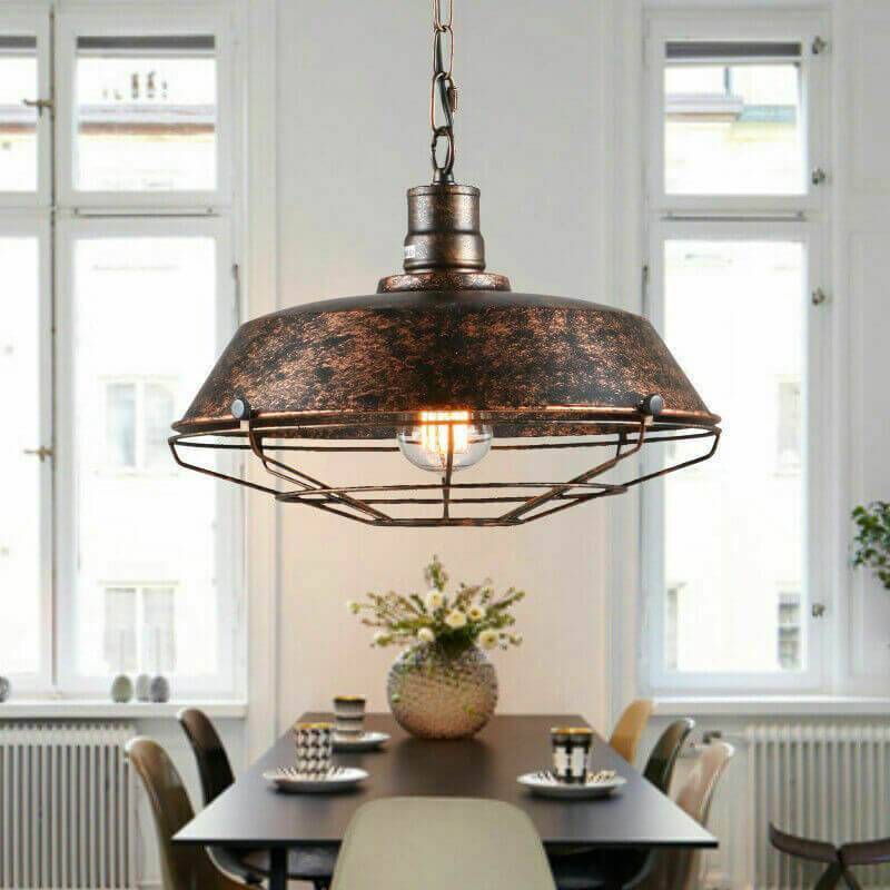 Epoch Rustic Black Industrial Pendant Light Shade, Outdoor/Indoor - Neutral Decor