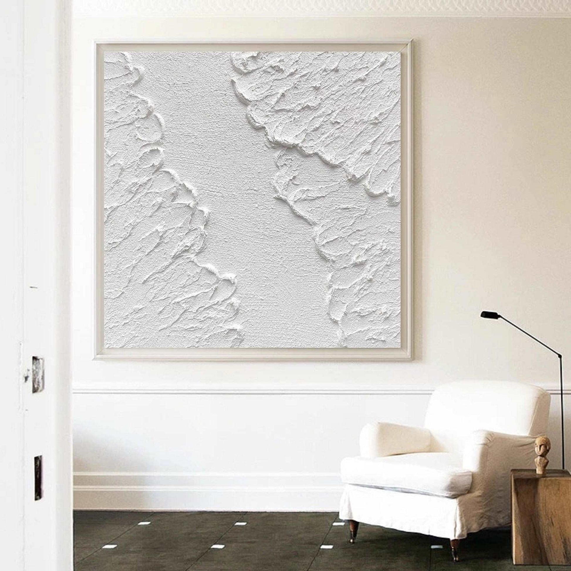 3D White Abstract Painting ABAS49 - Neutralighting