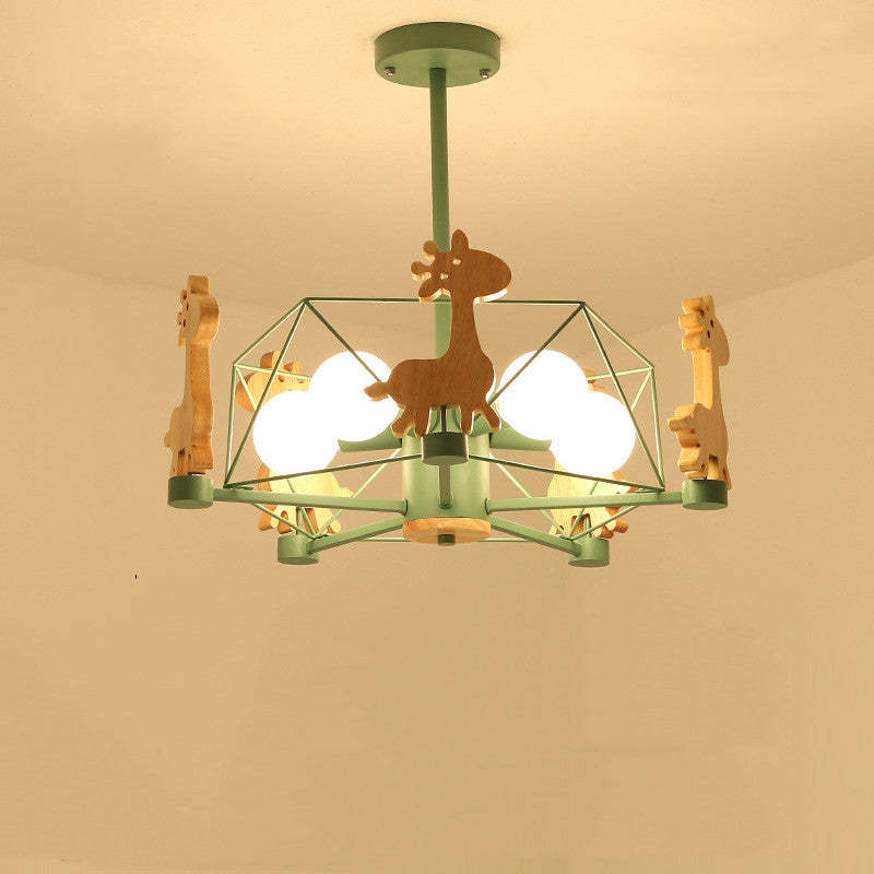 Arisha Giraffes LED Flush Mount Ceiling Light - Neutral Decor