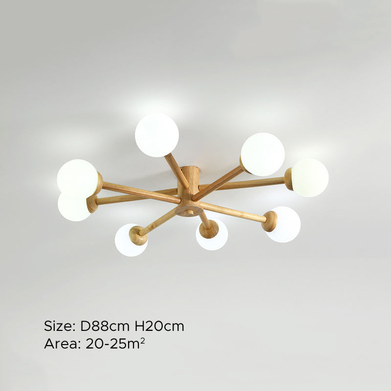 Muto Ceiling Light, Dimmable 6/8 Head - Neutral Decor