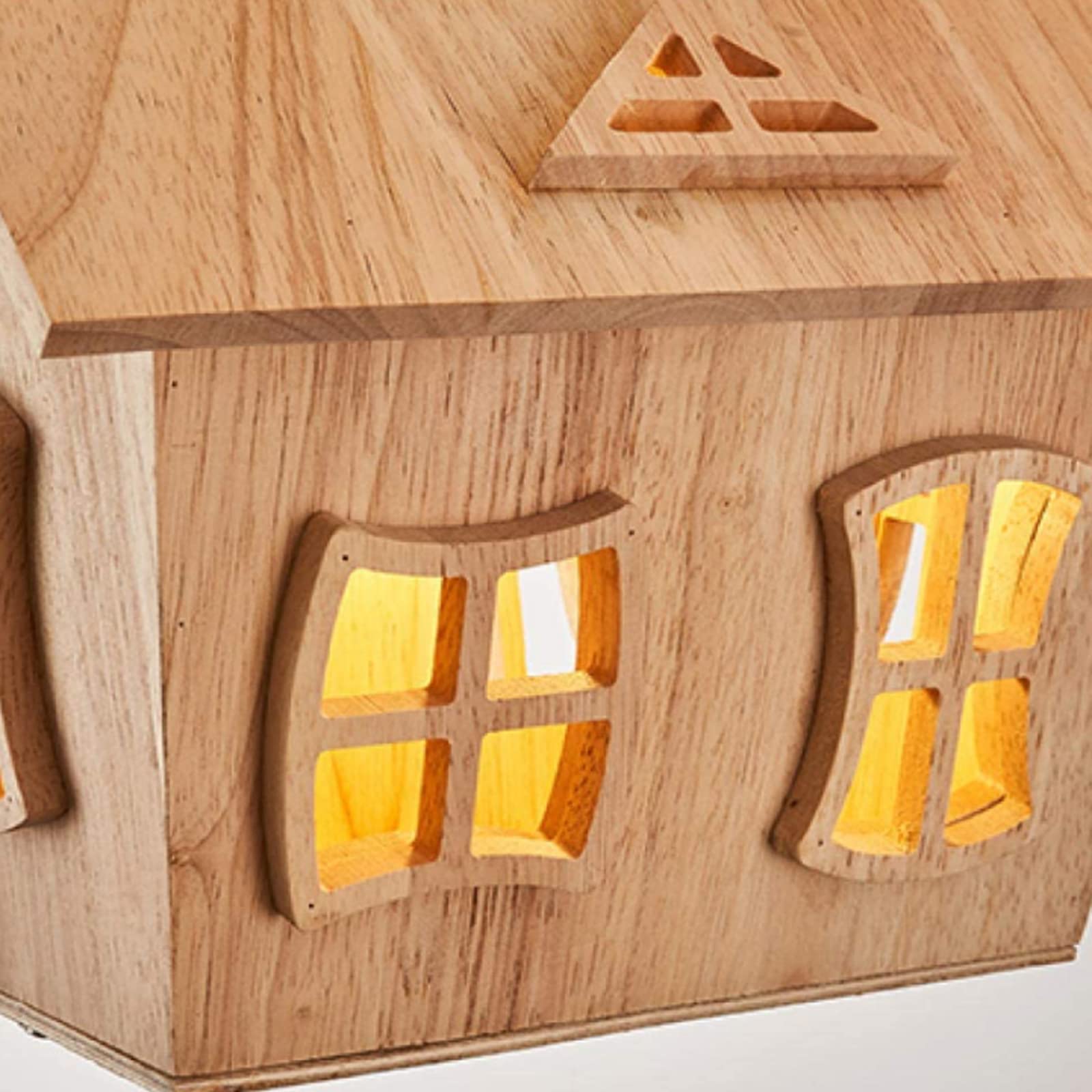 Aria Designer Flush Mount Ceiling Light Wood Children's Room - Neutral Decor