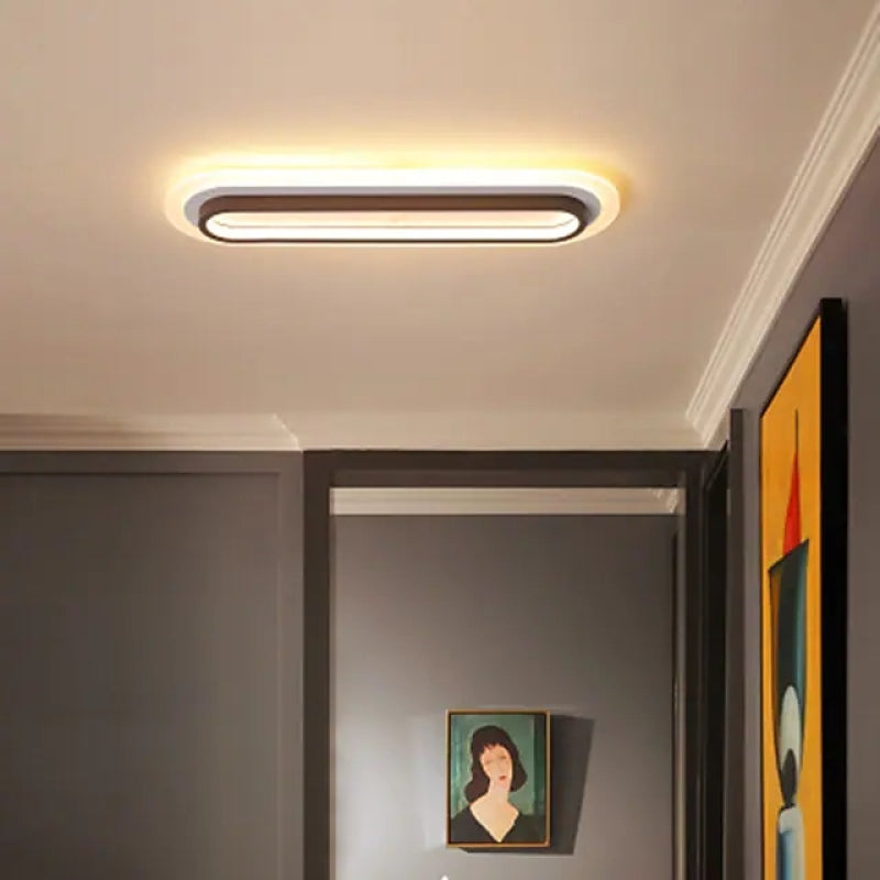 Arisha Modern Linear Metal/Acrylic Ceiling Light - Neutral Decor