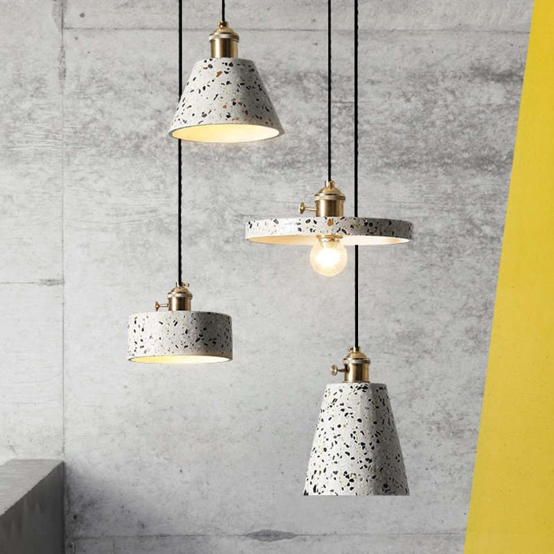 Aria Modern Stone Pendant Light, 5 Style - Neutral Decor
