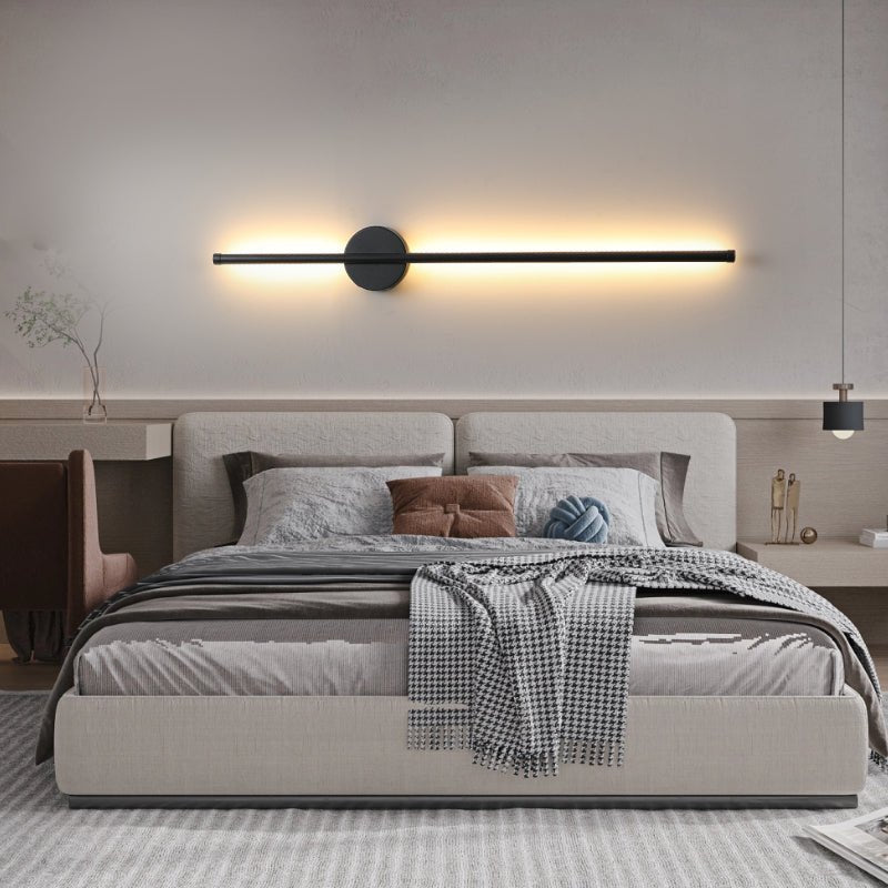 Fral Black Sleek Cordless Rechargeable Wall Lamp-Neutral Decor