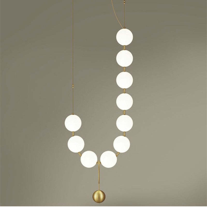Valentina Postmodern Loft Ball Pendant Lamp Creative Necklace Design - Neutral Decor