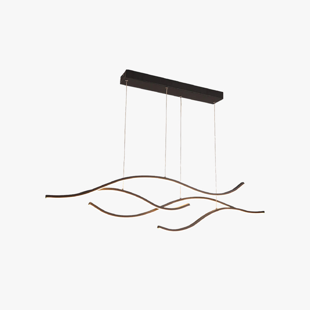 Arisha Modern Wave Pendant Light, 2 Colour - Neutral Decor