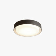 Ray Modern Round Flush Mount Ceiling Light, Metal/Acrylic, White/Black - Neutral Decor