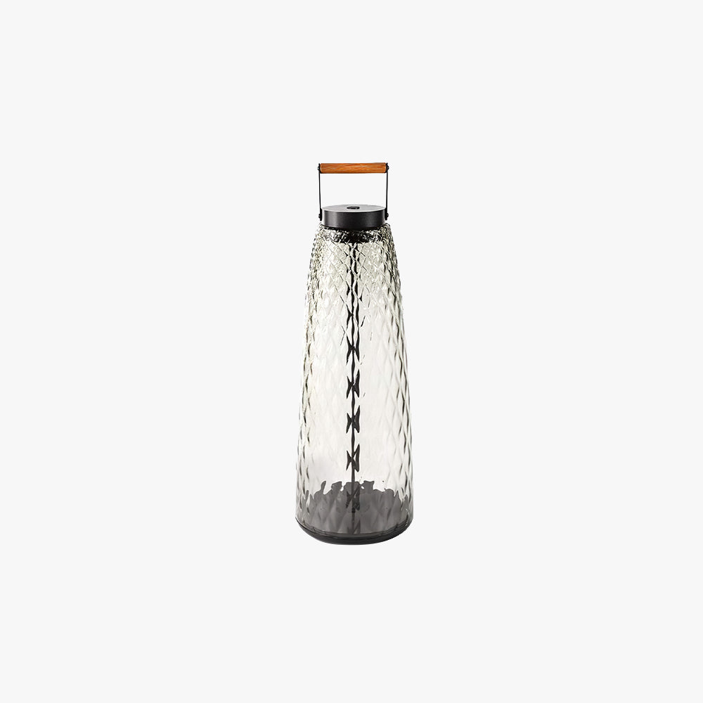 Ray Vintage Lantern Metal/Glass Outdoor Floor Lamp - Neutral Decor
