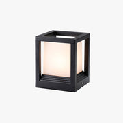 Ray Modern Rectangular Metal Outdoor Lamps, Black - Neutral Decor